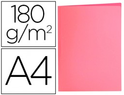 Subcarpeta cartulina Liderpapel A4 rosa pastel 180 g/m²